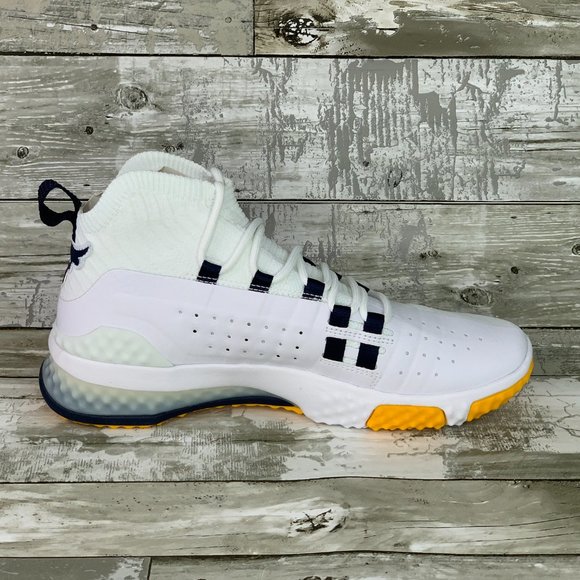 Under Armour Project Rock 1 White Gold Navy Gym - Picture 4 of 11